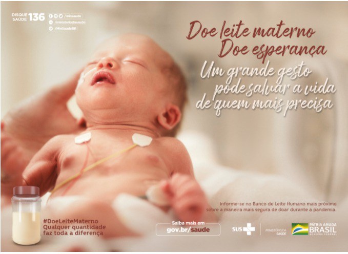 bruna grazi campanha nacional incentiva a doação de leite materno